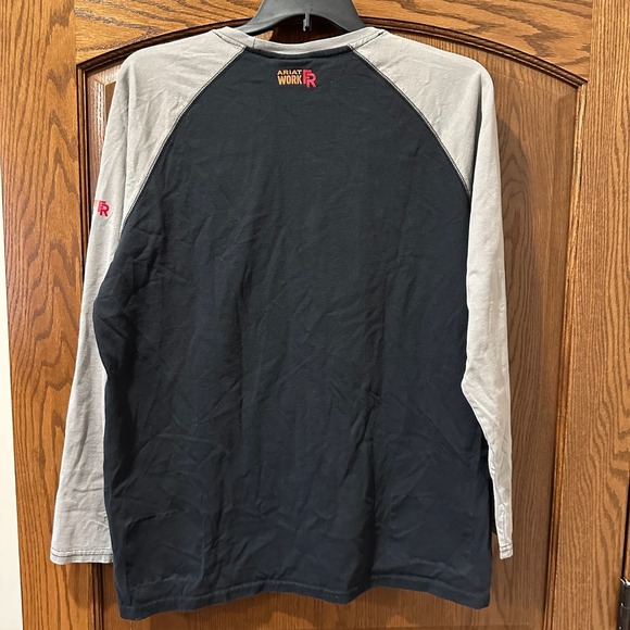 ARIAT Work FR Flame Resistant Baseball Long Sleeve Shirt XL Mens - Picture 5 of 7